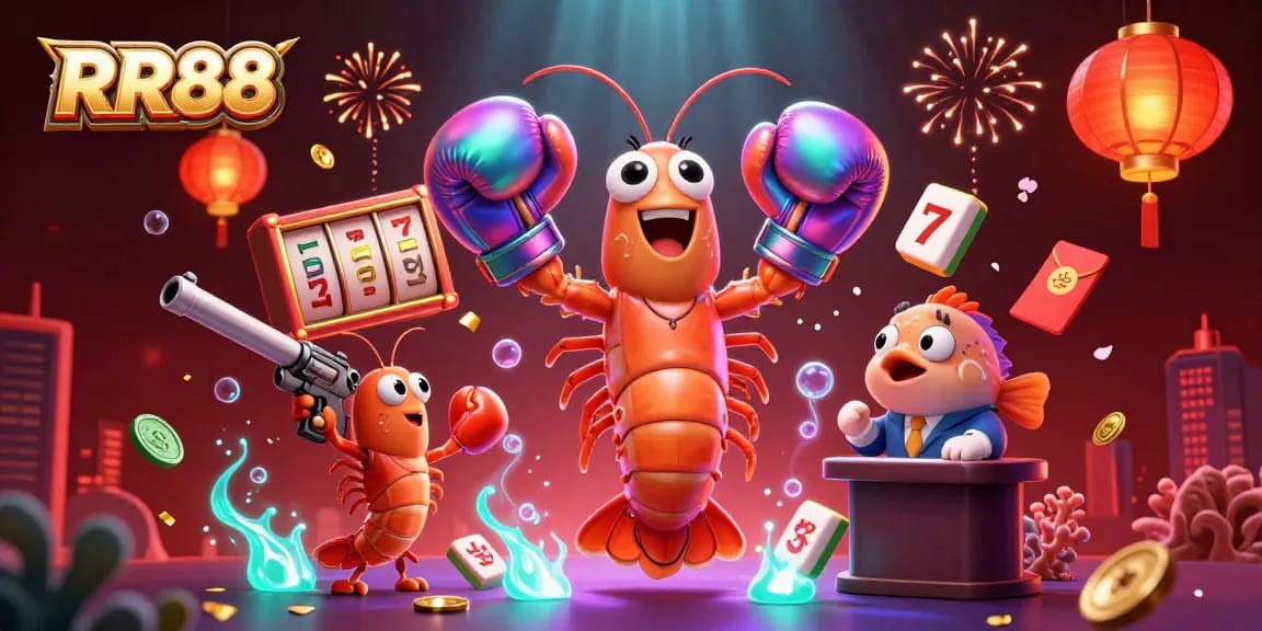 Experience thrilling gameplay at RR88 with colorful characters and vibrant casino elements.