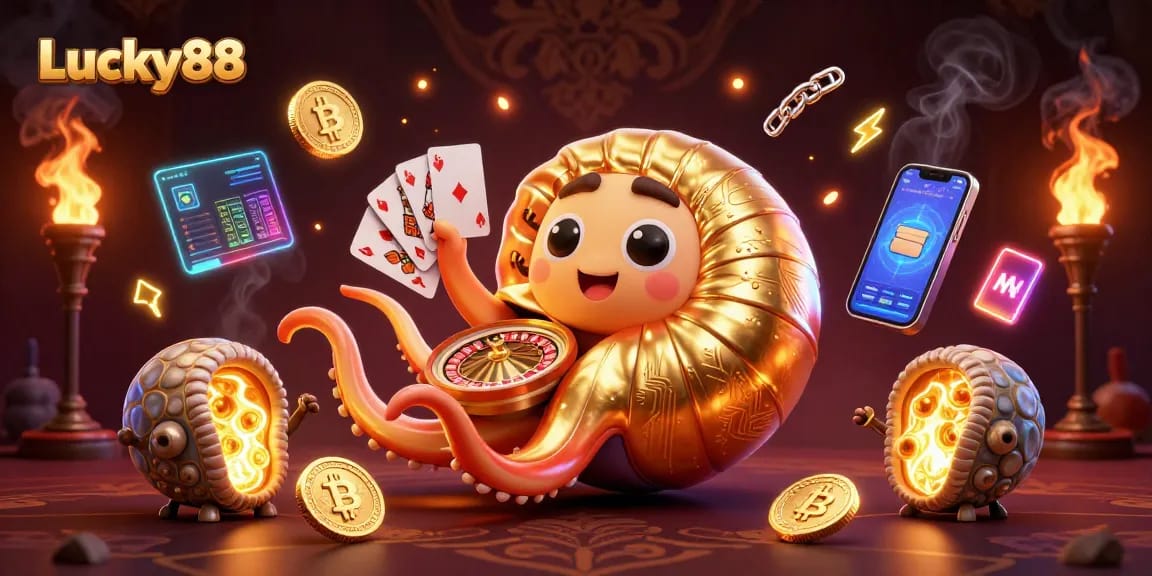 Engage in thrilling gameplay at Lucky88 while hitting jackpots surrounded by crypto elements.