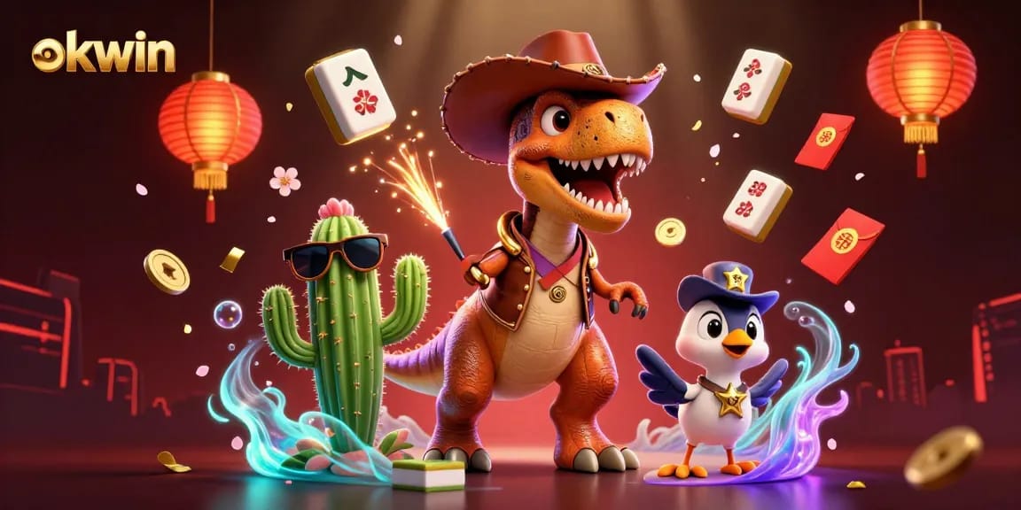 Experience exhilarating gameplay with okwin, featuring dynamic casino elements and lively characters.