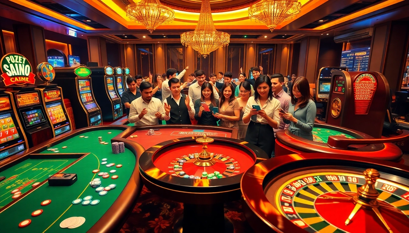 Jogadores empolgados interagem com jogos de cassino vibrantes enquanto utilizam aa888 para apostas online.
