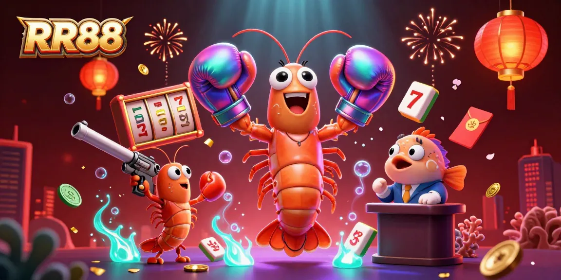 Experience thrilling gameplay at RR88 with colorful characters and vibrant casino elements.
