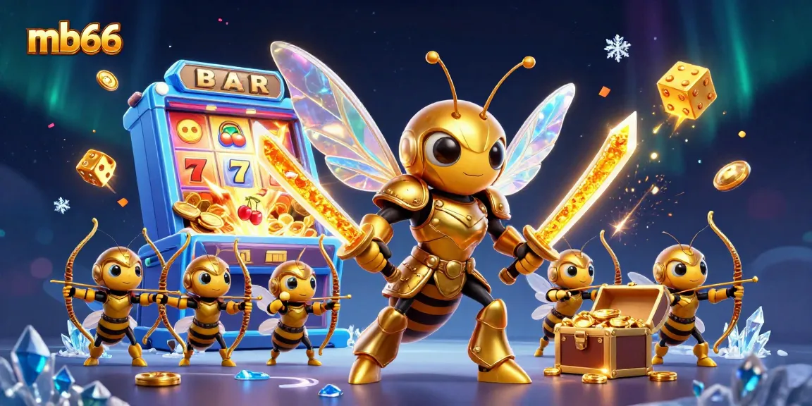 Experience thrilling gameplay with mb66, featuring a dynamic 3D casino scene filled with action.