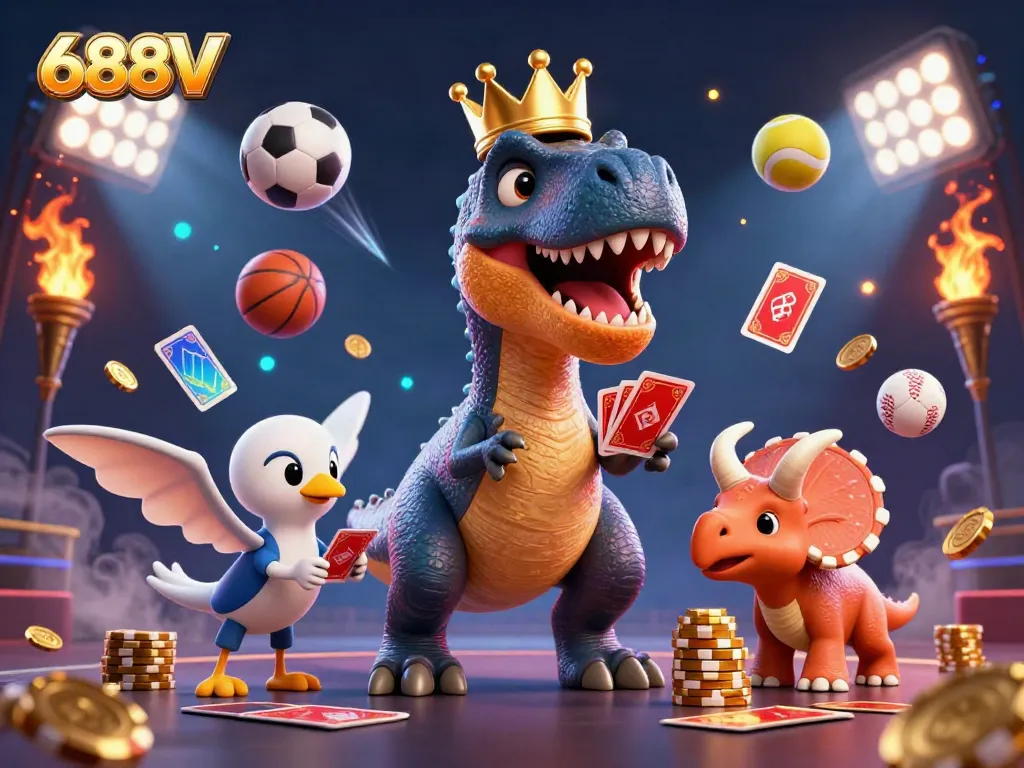 Engage in thrilling gameplay with 688V featuring dynamic characters and rich casino elements.