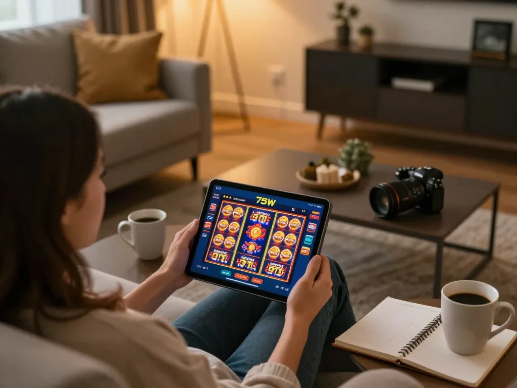 Experience dynamic online gaming with 75W, featuring engaging action and cozy atmosphere.