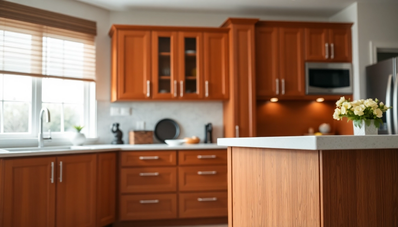 Cabinet Refacing Clearwater FL showcasing beautifully renovated cabinetry in a modern kitchen.